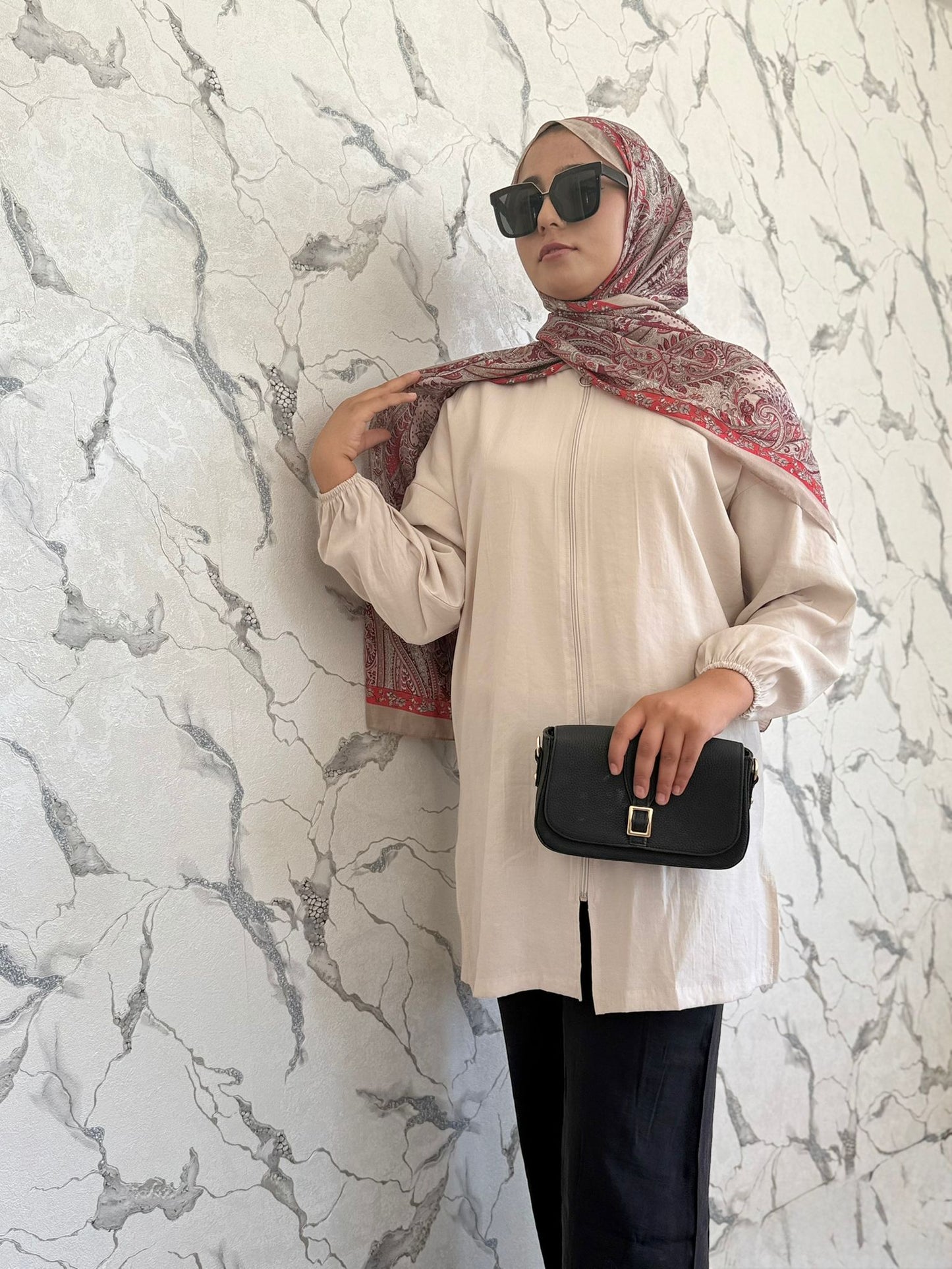 Kadın Fermuarlı Viskon Hırka – Yazlık Rahat ve Şık Dış Giyim | Sofanest