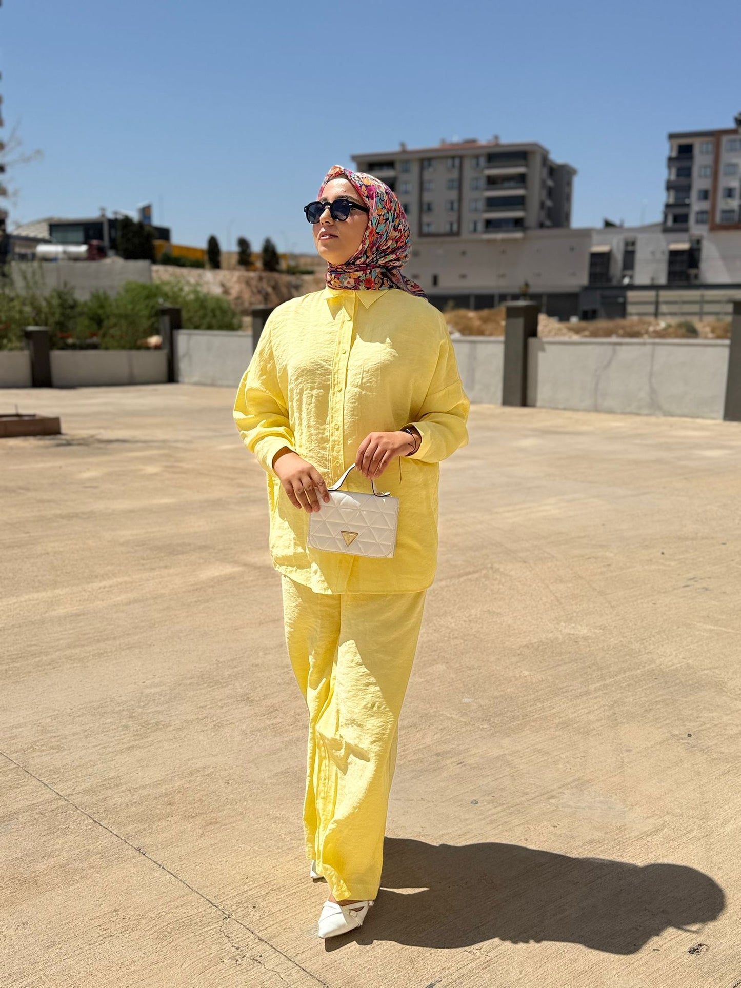 Kadın Viskon Oversize İkili Takım – Yazlık Rahat ve Şık Kombin | Sofanest