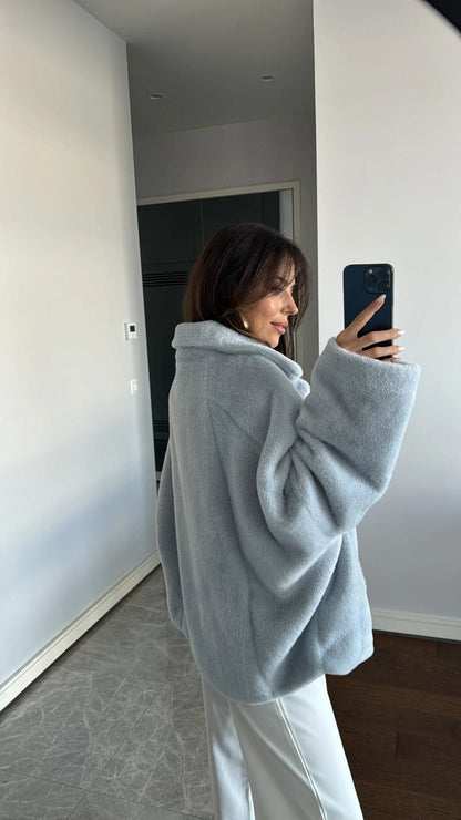 Sofanest Astarlı Cep Detaylı Kürk