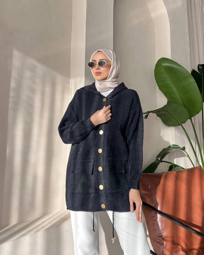 Kadın Kedi Sakal Hırka – Yumuşacık & Sıcak Tutucu