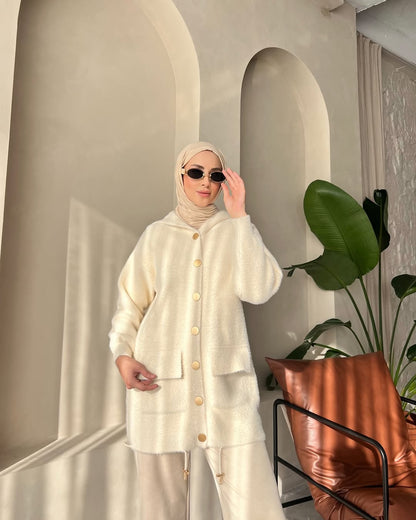 Kadın Kedi Sakal Hırka – Yumuşacık & Sıcak Tutucu